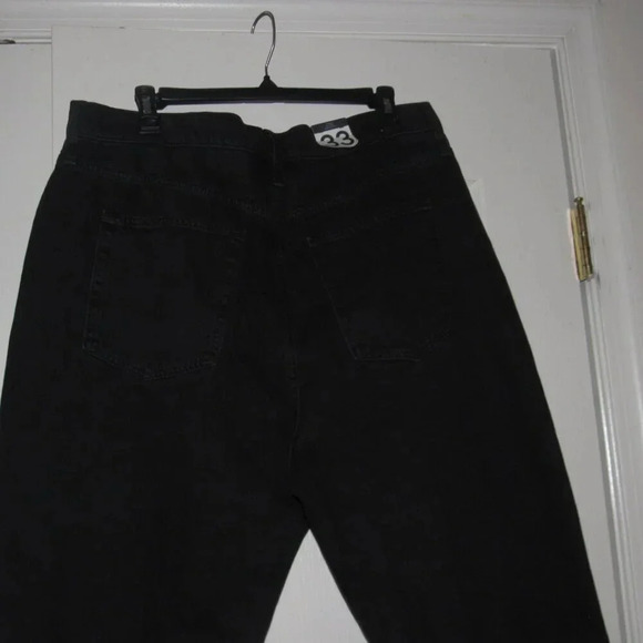 NWT GAP DENIM Mom Jean High Rise Tapered Non-Stretch Black Jeans Size 33/16 - Picture 4 of 6